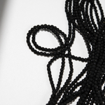 Шпинель синтетическая, матовый "Черный агат", 2,1мм, шар, микроогранка