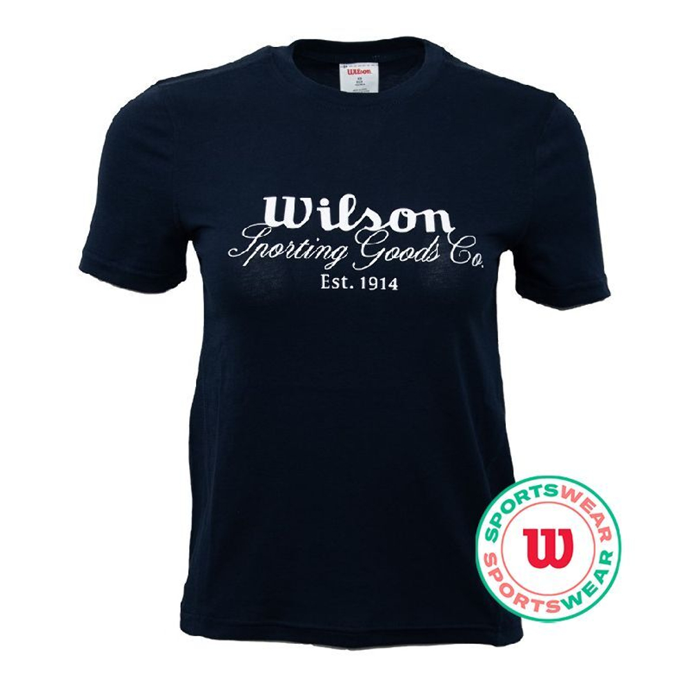 Женская теннисная футболка Wilson Easy T-Shirt - classic navy