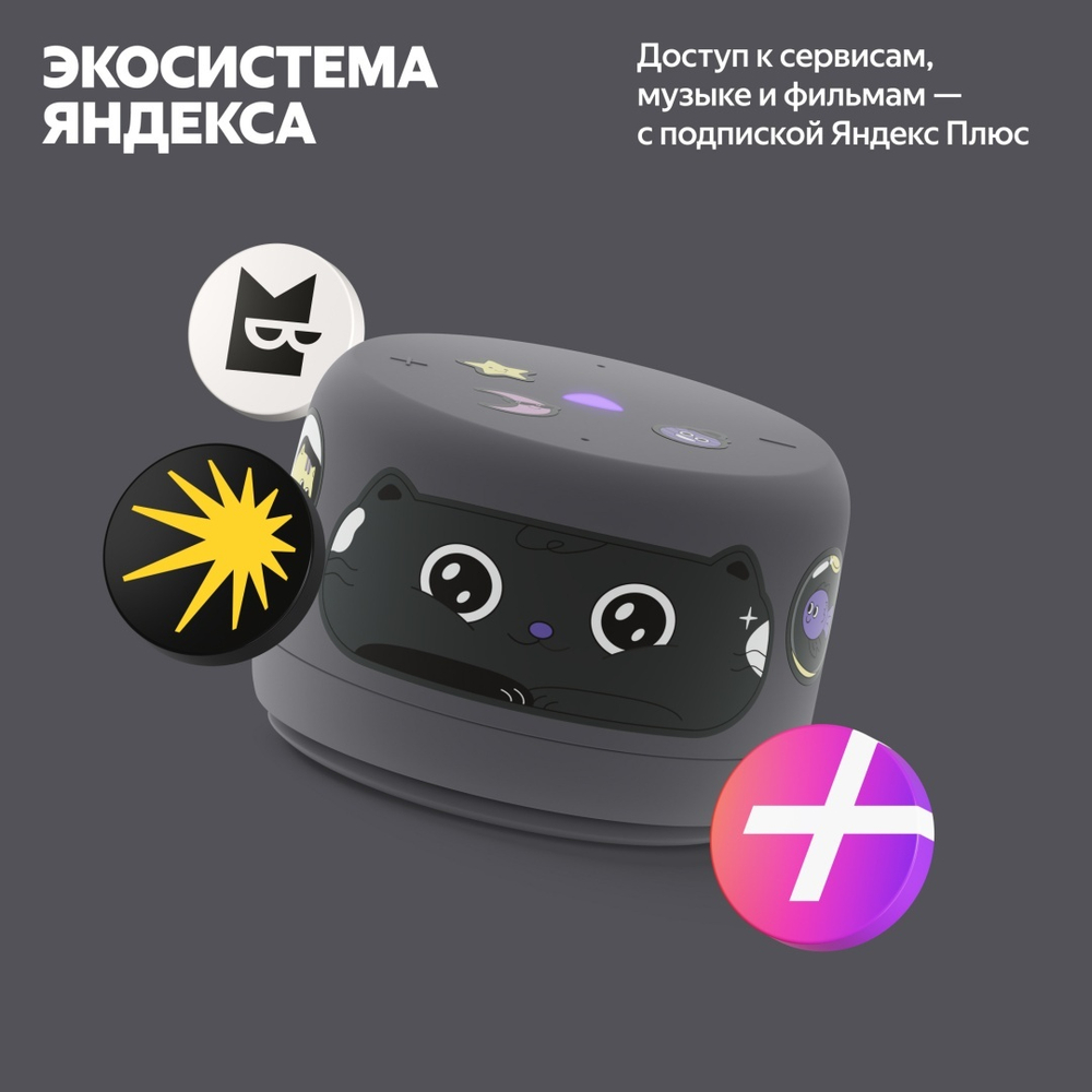 Умная колонка Яндекс Станция Лайт 2 YNDX-00028 серый