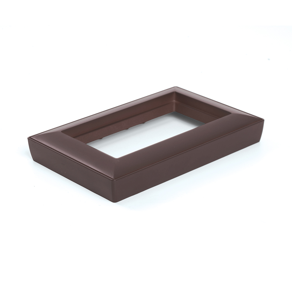 Рамка 2-местная (без перемычки), пластик, STEKKER, PFR00-7012-04, серия Катрин, шоколад 50047