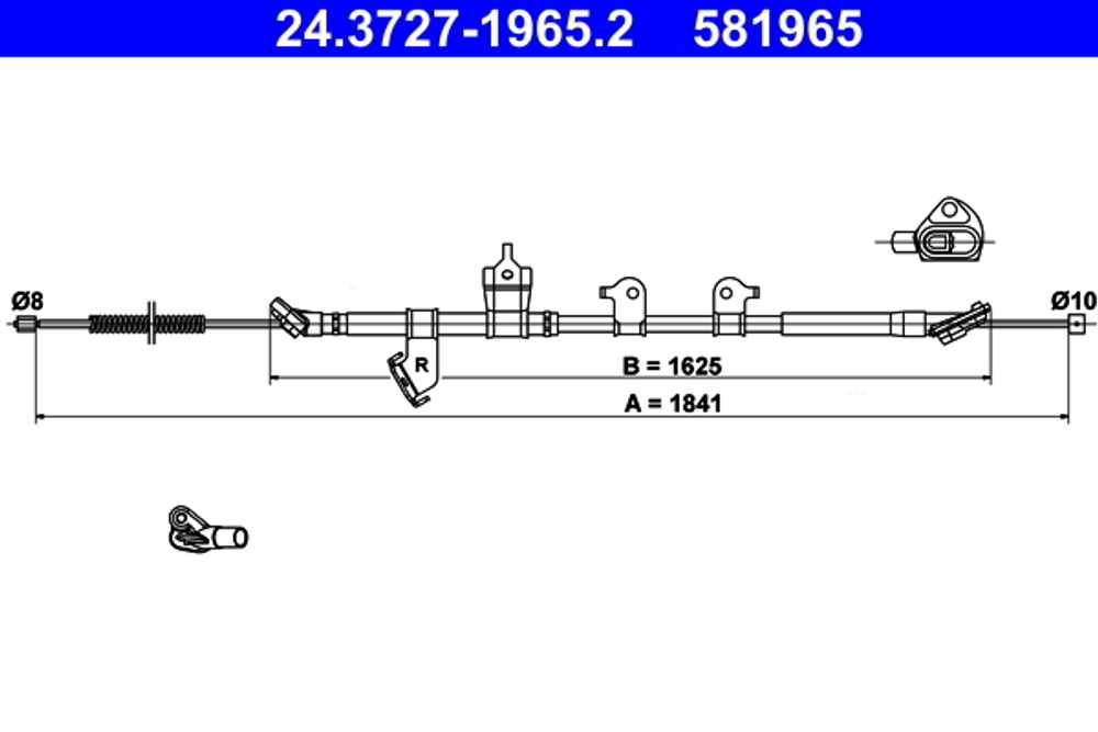 ATE - 24372719652-ATE - Cable Pull, parking brake