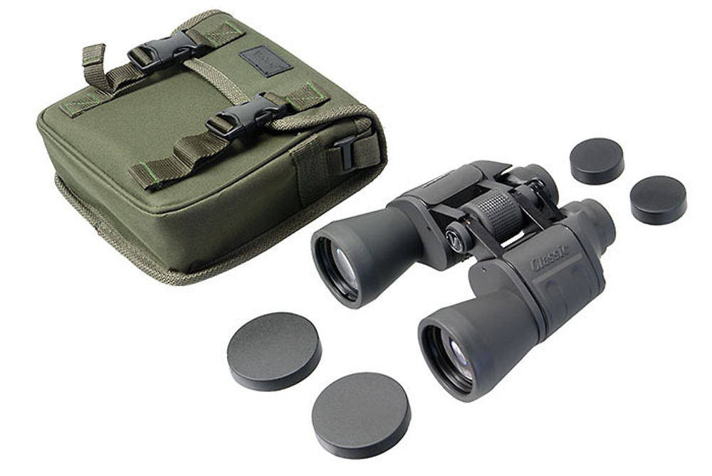 Бинокль Veber Classic БПШЦ 10x50 VRWA широкоугольный, серый