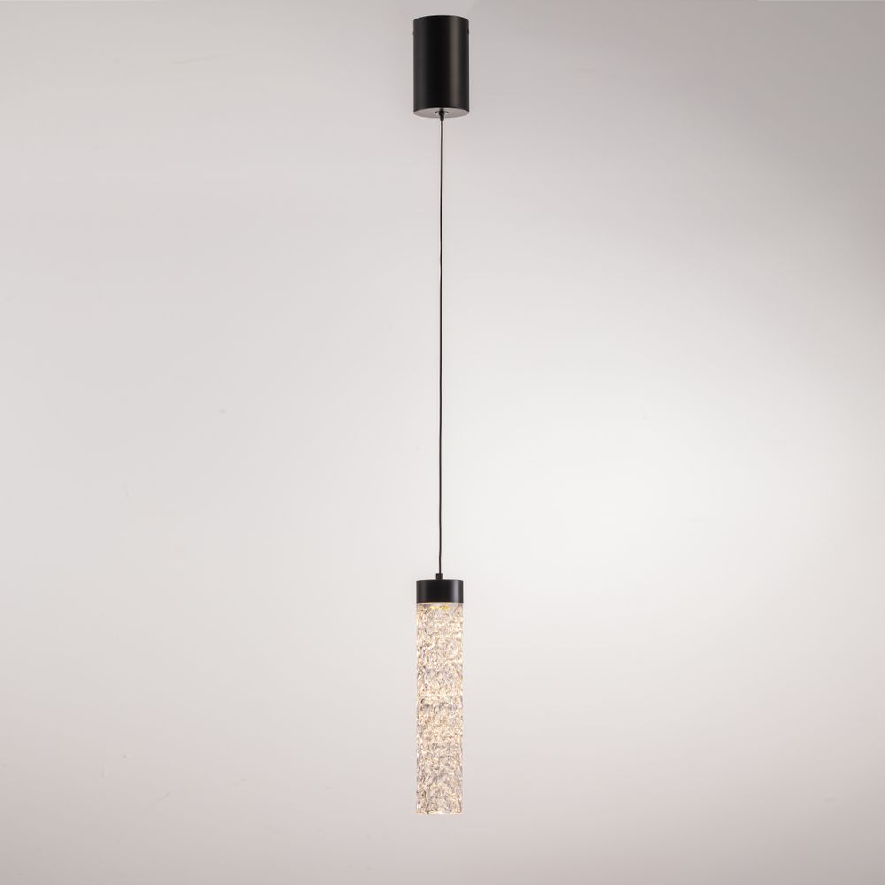 Подвесной светильник MD24030028-1A matt black/clear