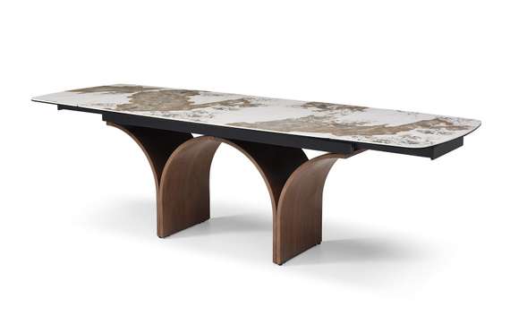 Раздвижной стол Torsion, 180-260х90 см, керамика