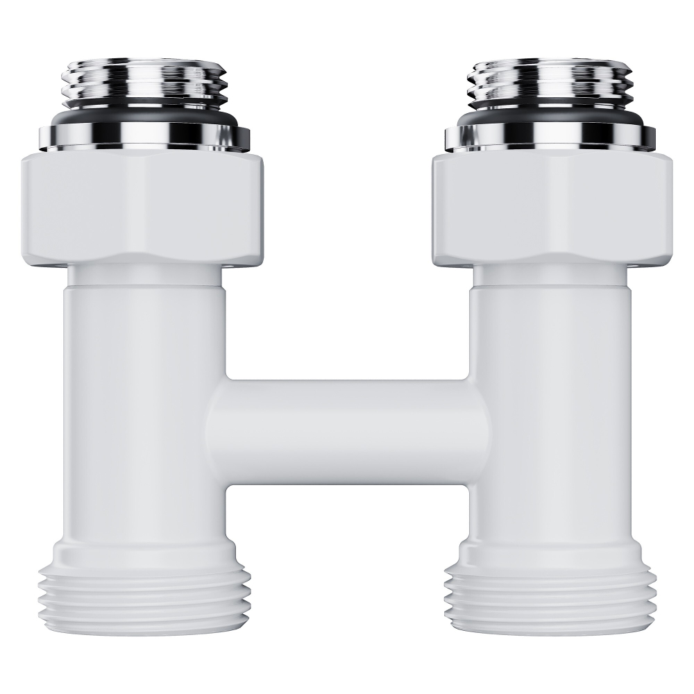 Узел нижнего подключения Royal Thermo Design прямой 1/2quot;х3/4quot; EK (белый)