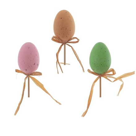 GAEM Изделие декоративное (вставка) "Яйцо пасхальное" (3,5*5,5) (блок 12 шт), L4 W4 H25 см, 3в.