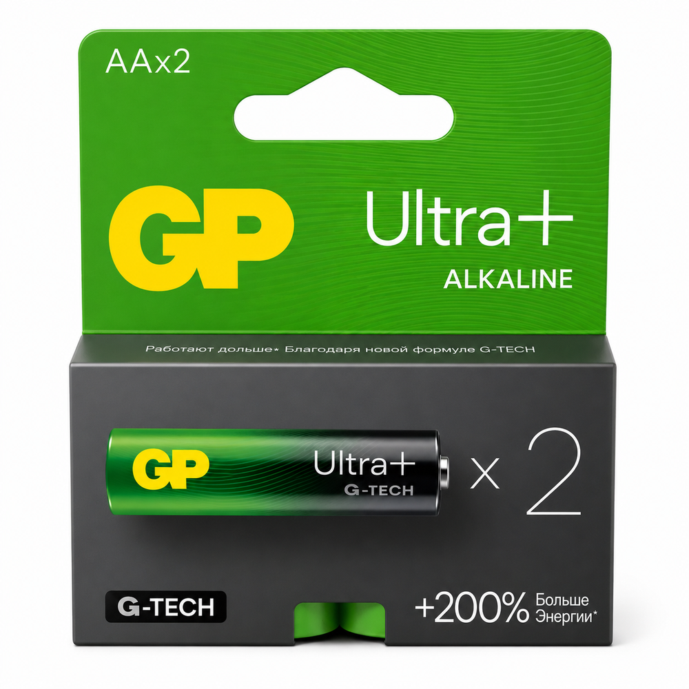 Элементы питания AA GP 15AUPA21-2CRSB2 Ultra Plus - упаковка