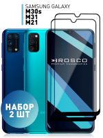 Набор стекол ROSCO для Samsung Galaxy M30s;Samsung Galaxy M21 оптом (арт. SS-M30S-FSP-GLASS-SET2)