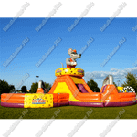 Коммерческий надувной батут "В погоне за сыром"