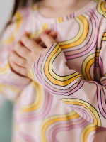 Платье трапеция Mjölk Радуга, с длинным рукавом