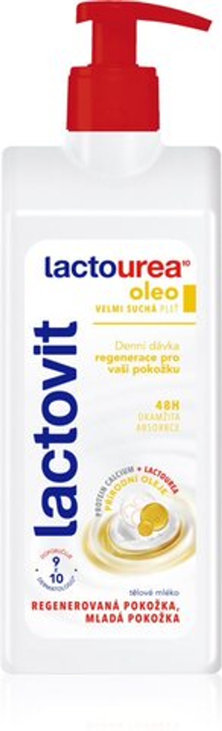 Lactovit LactoUrea Oleo - регенерирующее молочко для тела для очень сухой кожи /   400  ml  / GTIN 8411135007192