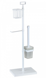 88037-F Стойка напольный (ерш,б/держ.,осв.) БЕЛЫЙ  GANZER (4/1шт)