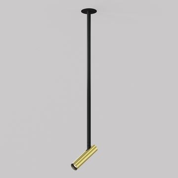 Встраиваемый подвесной светодиодный светильник 6W 4000К P141RS-L125-6W4K-BBS латунь Focus T Maytoni