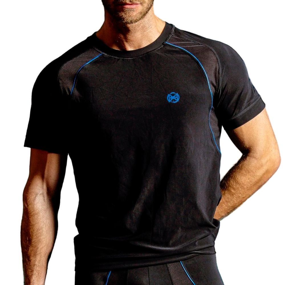 Мужская футболка черная HOM Sports Lab 40-3046-0004