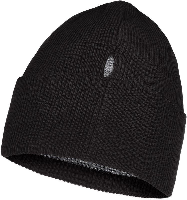 Шапка Buff Crossknit Hat Solid Black Фото 5