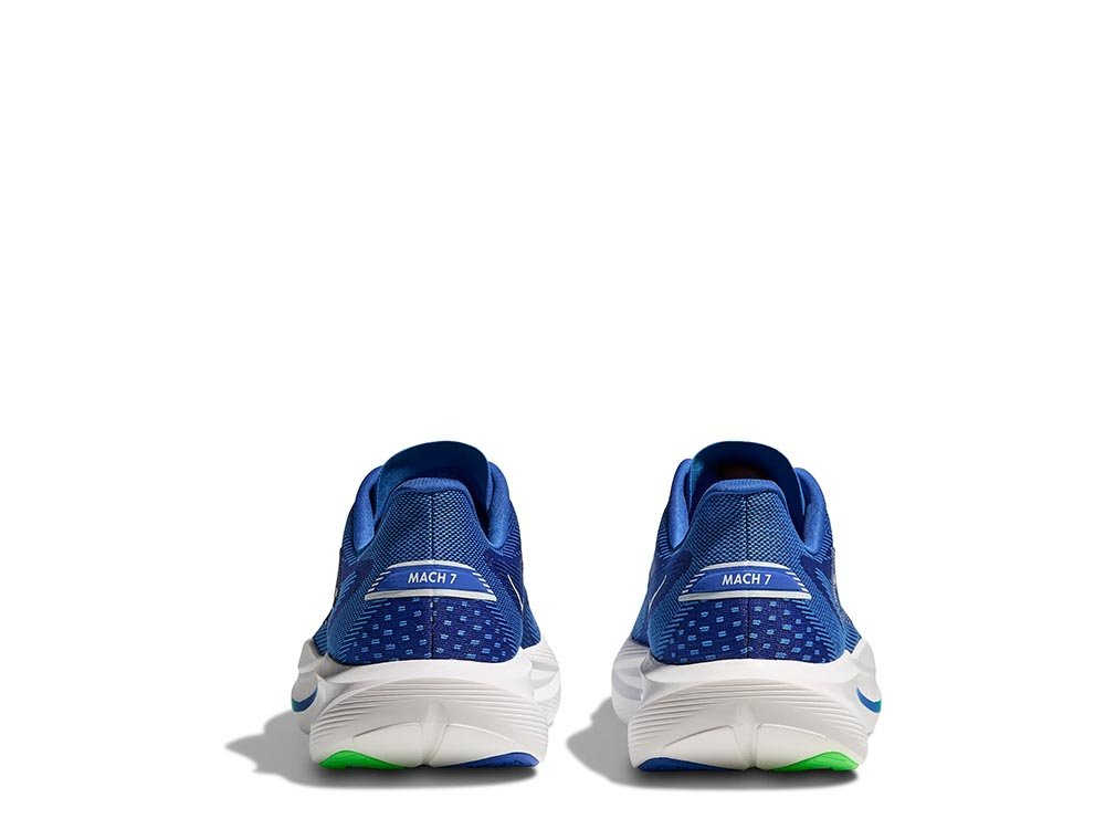 Мужские беговые кроссовки Hoka Mach 7 M Сине-Зеленый