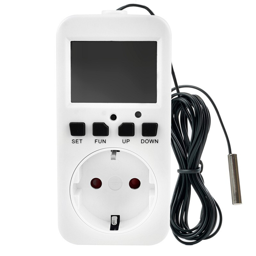 Розетка(C)таймером (C)датчиком контроля температуры  3600W/16A 230V. TM27