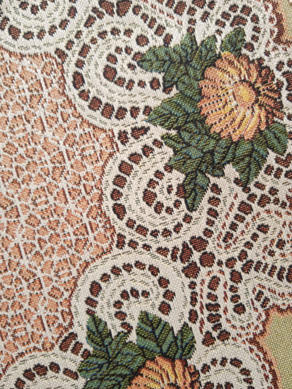 Декоративная гобеленовая салфетка Кружево d 40 см