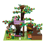Конструктор блочный Аусини Мир чудес "Большой сад" 413эл. коробка 24706