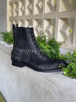 Полусапожки из кожи крокодила - SH-176