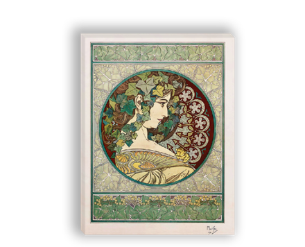 "Плющ", Муха Альфонс, картина для интерьера (репродукция)