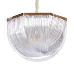 Люстра Murano L12 brass/clear