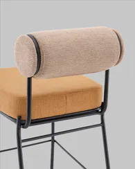 Полубарный стул Roller, бежевый, терракотовый