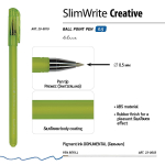 Ручка шариковая 0.5 мм, синяя "SlimWrite. Creative" в ассорт. (BrunoVisconti)