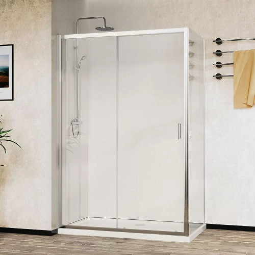 Душевой уголок Vincea City VSR-5CT9011CL 110х90 стекло прозрачное/профиль хром