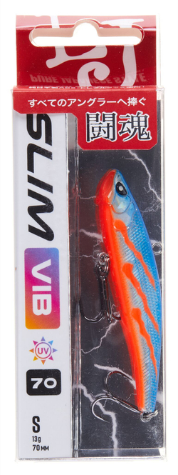 Воблер вертикальный Lucky John Slim VIB S 70, цвет 361
