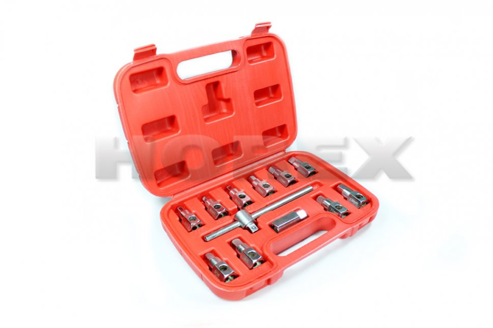 Набор инструмента для откручивания пробок поддона, 12 предметов, модель: HZ 25.1.029, (WT04177), horex