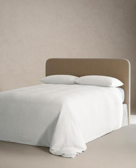 ZARA HOME ОДНОТОННЫЙ ПОДОДЕЯЛЬНИК (200 НИТЕЙ), БЕЛЫЙ