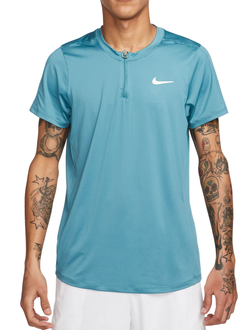 Мужское теннисное поло Nike Court Dri-Fit Advantage Polo - mineral teal/white