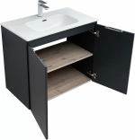 Тумба с раковиной Aquanet Алвита New 277527 80 антрацит