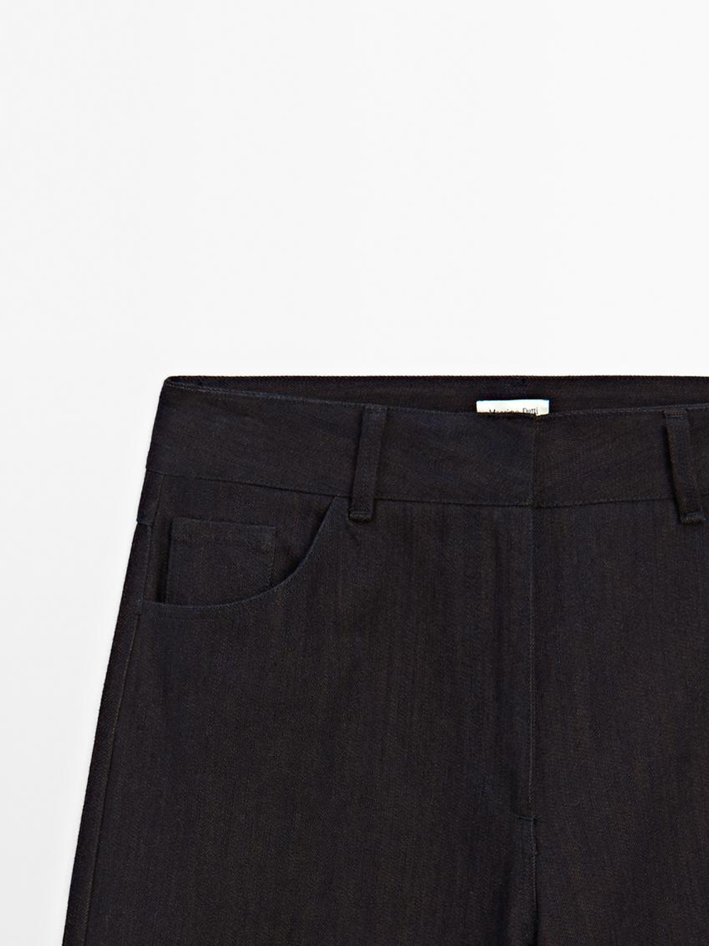 Massimo Dutti Джинсы широкого кроя, коричневый