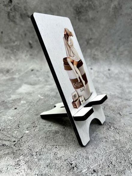 Подставка для телефона деревянная