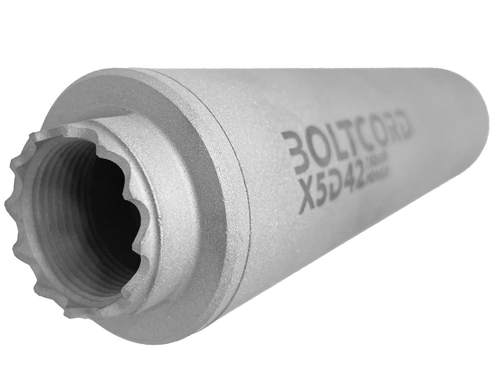 ДТКП BOLTCORD (5 камер), калибр 7.62, резьба M24x1.5,газоразгруженный,сталь (BC-D42-X5-300-M24x1,5)