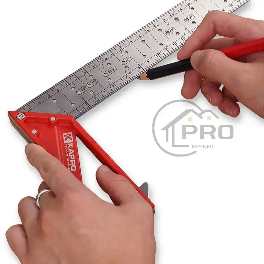 Kapro Линейка/угольник 400мм х 40мм, Металл