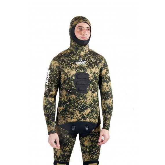 Гидрокостюм Sargan Урал камуфляж STRL болотный песчаный 7 мм