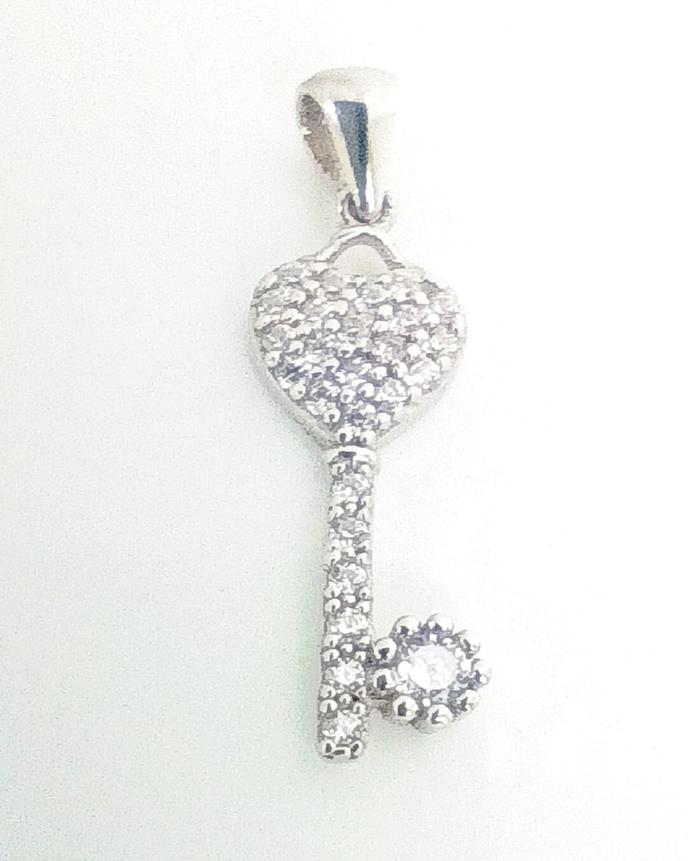 Подвеска ювелирная Эстерелла, родированное серебро 925 пробы, фианит/Ф