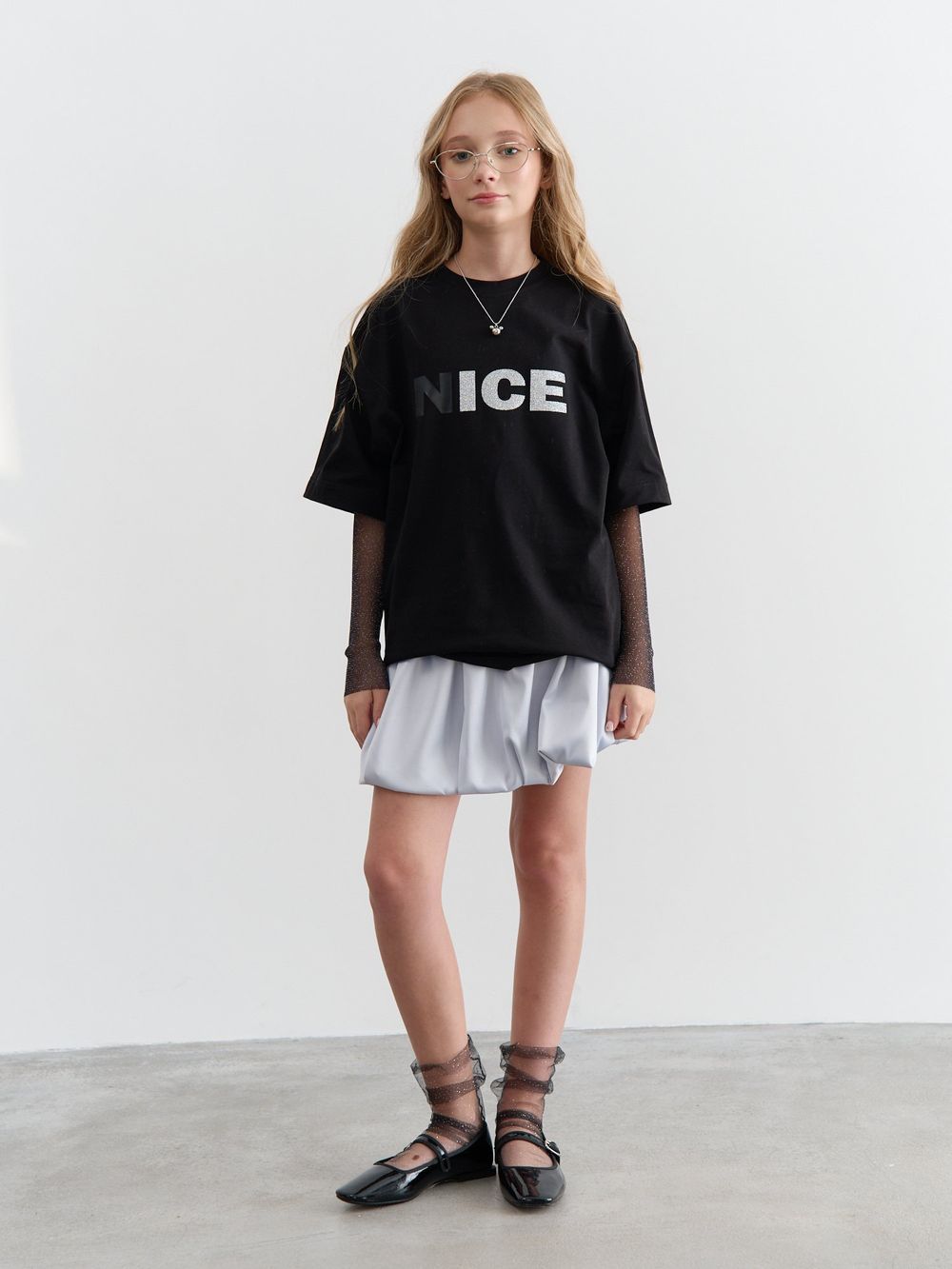 Футболка с митенками "Уголь" 7+