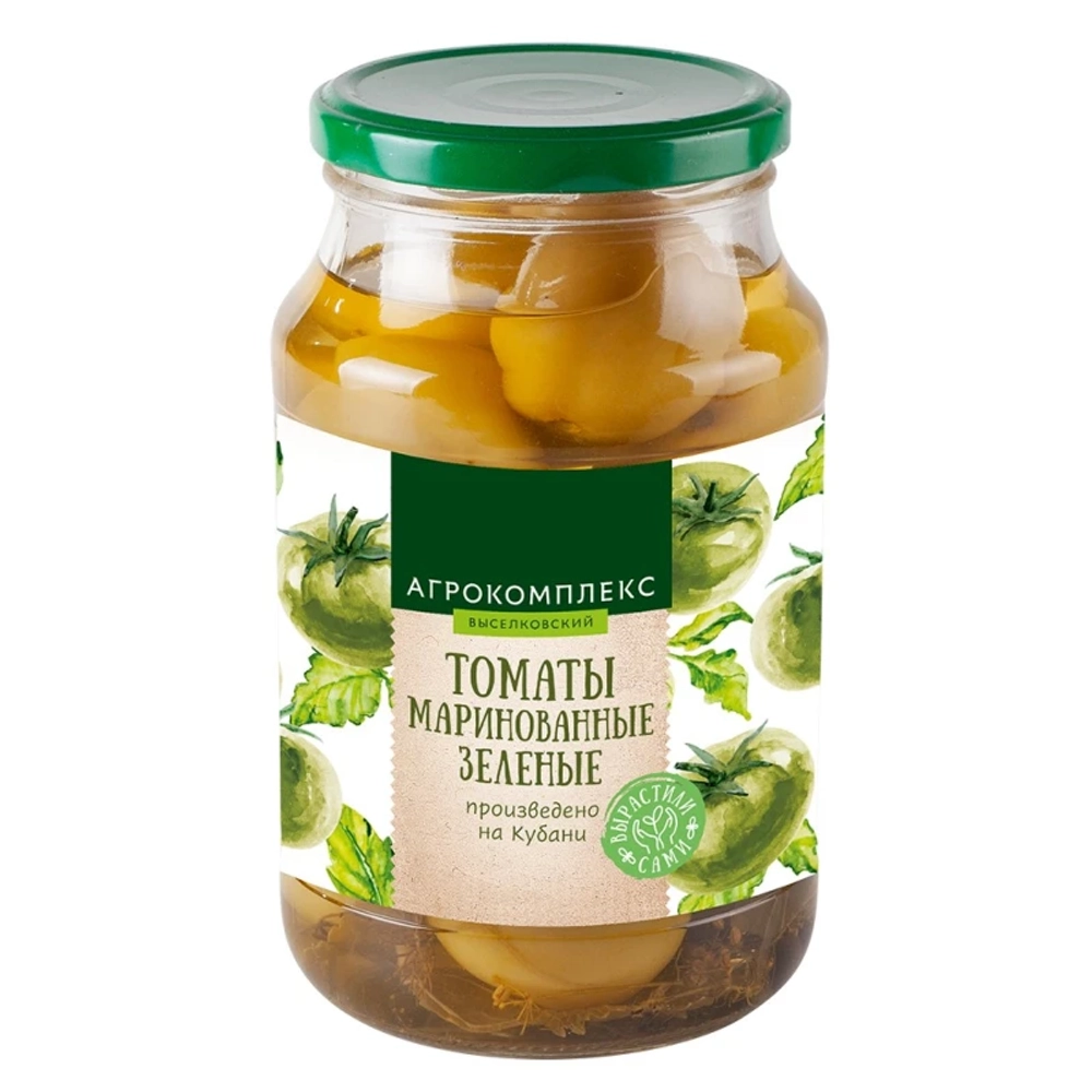 Томаты маринованные зеленые 950гр