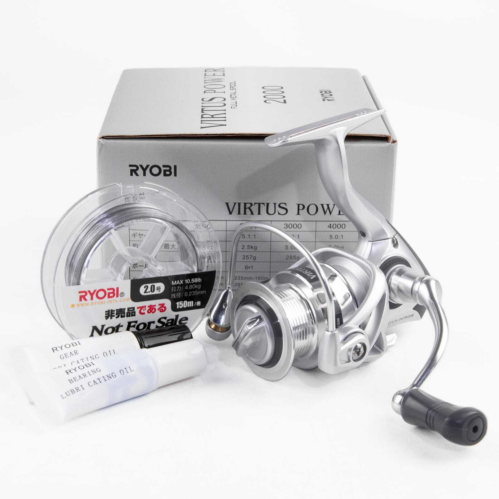 Катушка безынерционная Ryobi Virtus Power (2000, 6+1BB, мет. шпуля)