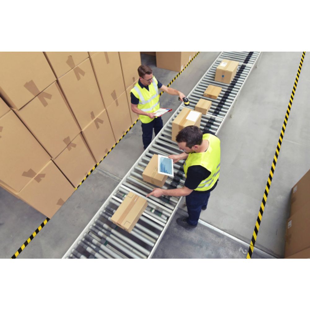 Клейкая лента СИЛА STHW-2548YB Разметочная 25м x 48мм x 0.15мм жёлто-черная | Сила