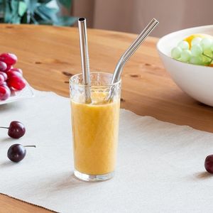 Трубочка металлическая для смузи изогнутая