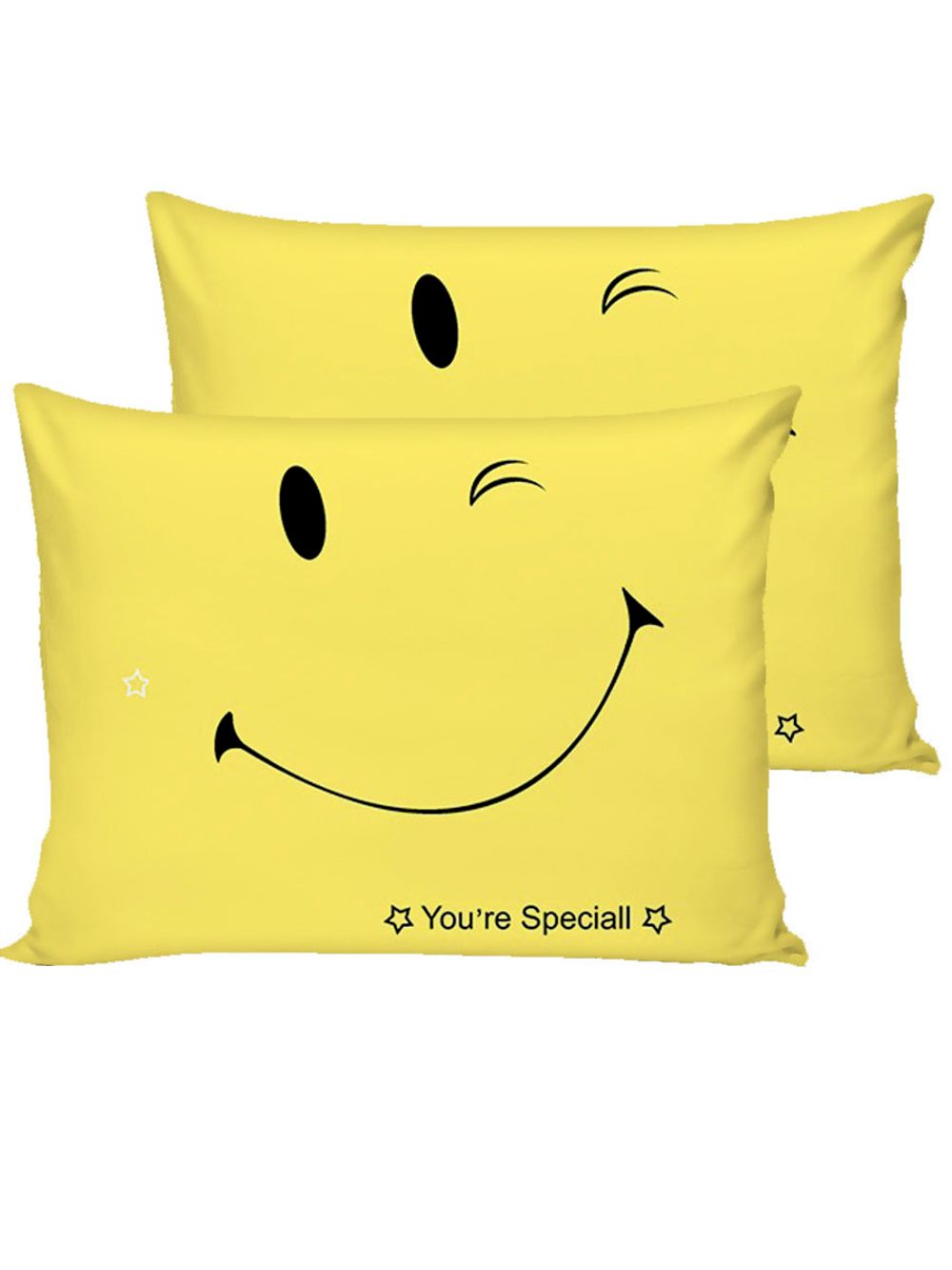 Наволочка комплект 2шт полисатин Simple House "SMILE" 50x70 см