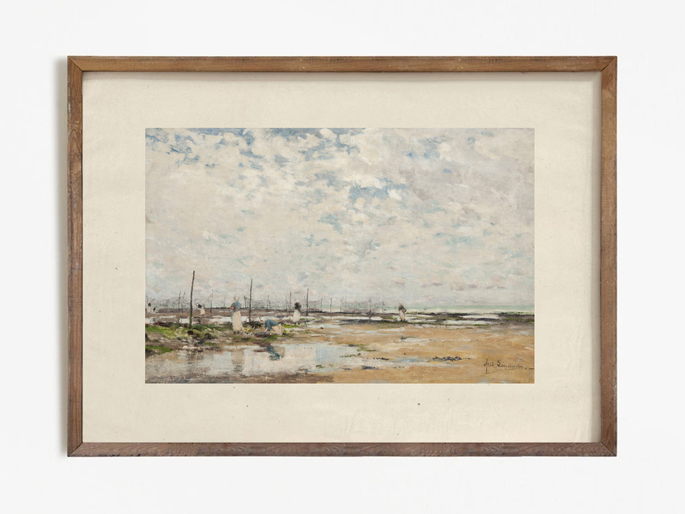 Арт принт 'The Beach at Villerville'