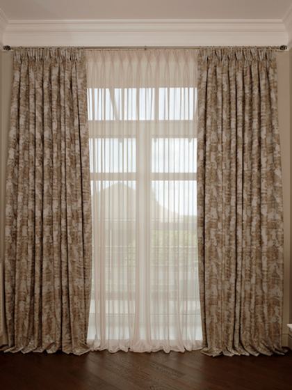 Ткань Портьера Бромли (Bromley) бежевый 275x260 Garda Decor