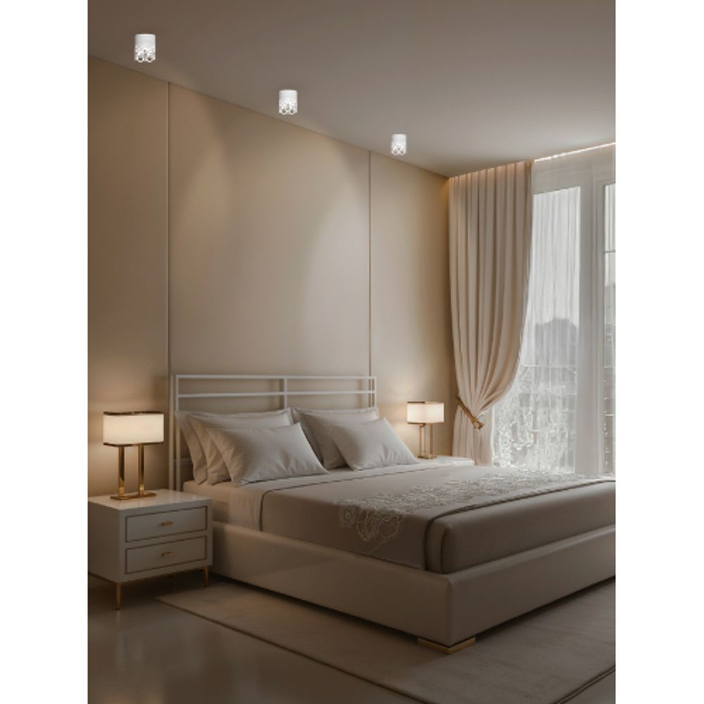 Светильник настенно-потолочный спот ЭРА OL49 WH GX53 IP20 белый | Накладные светильники