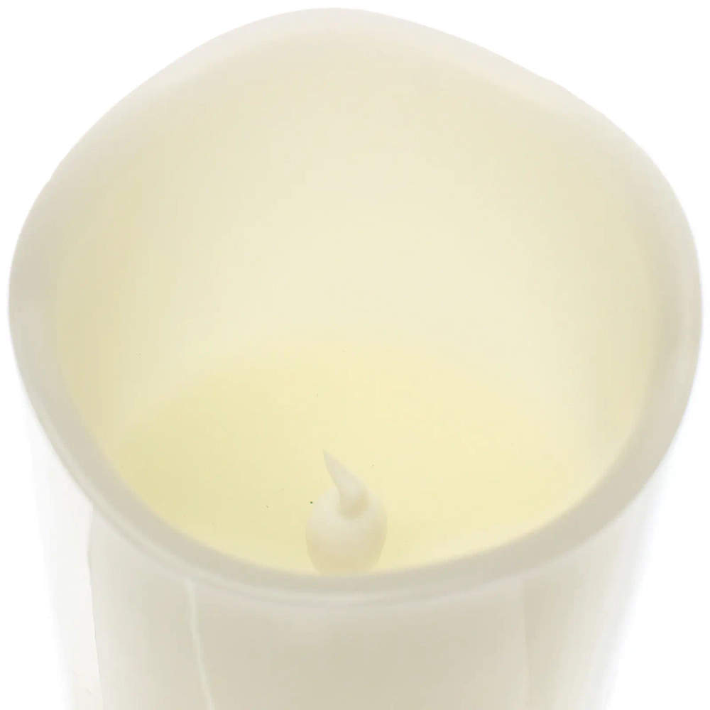 Сувенир с подсветкой «Свеча восковая - Звездная» 7,5*12,5 см - облита воском (работает от батареек 3 ААА)